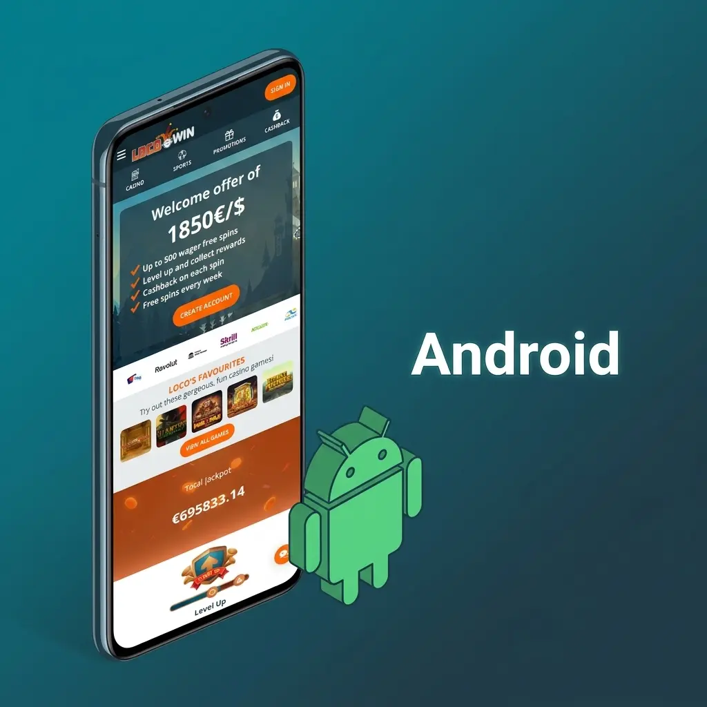 Instalación de la app de Locowin en Android mediante archivo APK desde el sitio oficial